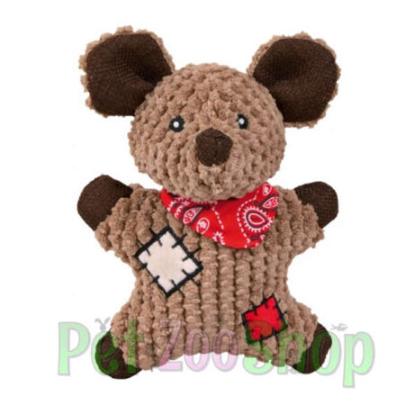 Trixie plišani miš od tkanine i jute za pse, 19 cm