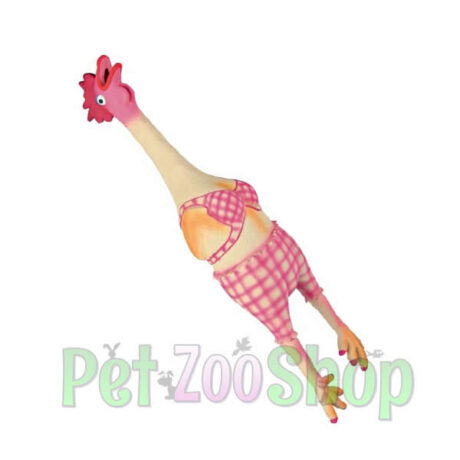 Trixie lateks kokoška u bikiniju sa originalnim zvukom za pse, 48 cm