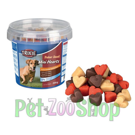 Trixie Trainer Snack Hearts – mekana srca sa piletinom, jagnjetinom i lososom, 200 g