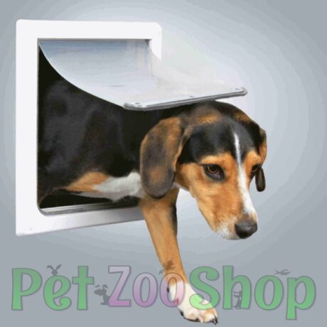 Trixie dvosmerna vratanca za pse S–M, bela 30 × 36 cm