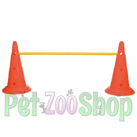 Trixie Pylon Obstacle Set za pse, 6 pilona i 3 prečke