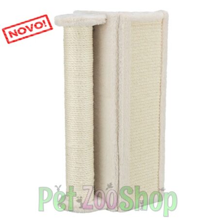 Trixie ugaona zidna grebalica sa stubom, bež 15 × 50 × 15 cm