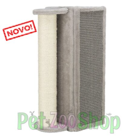 Trixie ugaona zidna grebalica sa stubom, siva 19 × 58 × 19 cm