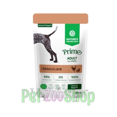 Nature’s Protection Adult Immunity Support 85g vlažna hrana za pse sa piletinom i jagnjetinom