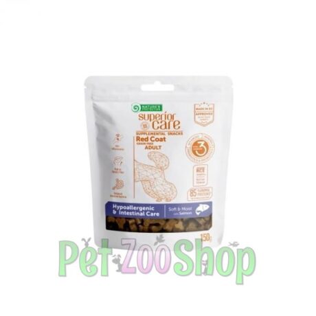 Nature’s Protection Hypoallergenic & Intestinal Salmon Red Coat 150g poslastice za odrasle pse crvene i riđe dlake
