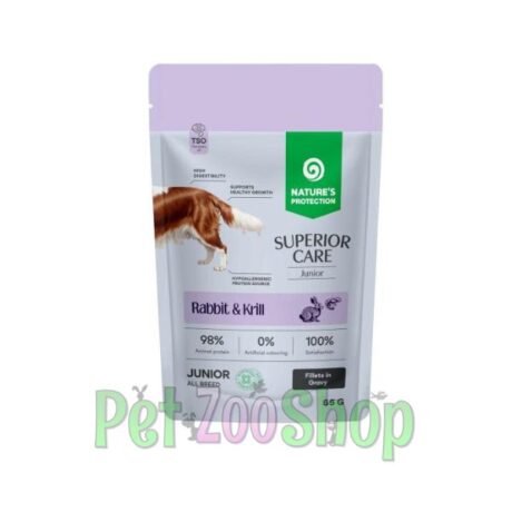 Nature's Protection Junior Rabbit & Krill 85g vlažna hrana za štence