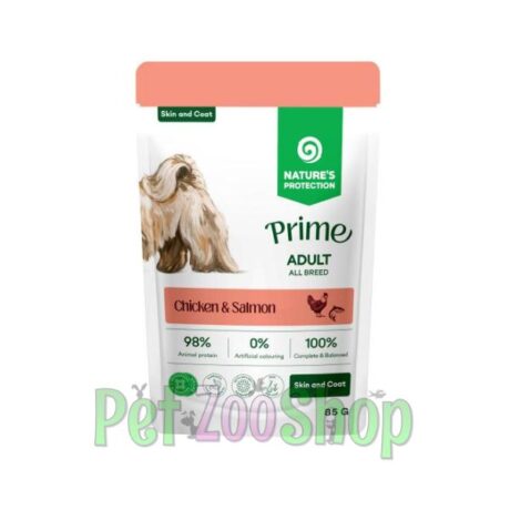 Nature’s Protection Adult Skin & Coat 85g vlažna hrana za pse sa piletinom i lososom