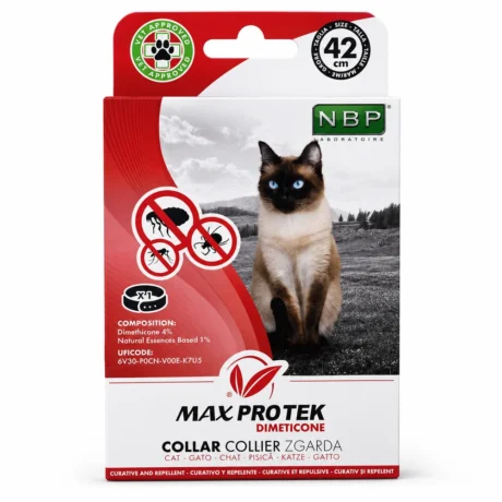 Max Pro Tek ogrlica protiv buva i krpelja za mačke 42 cm