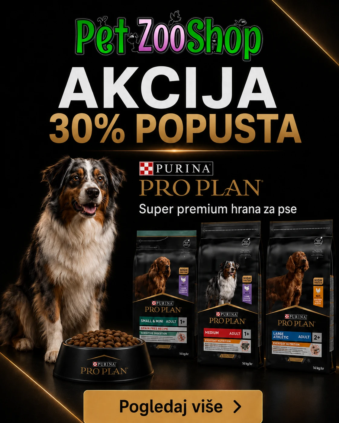 Purina Pro Plan akcija 30% popusta – Pet Zoo Shop