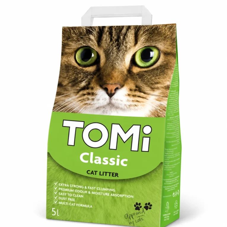 TOMI Classic zeleni posip za mačke 5L