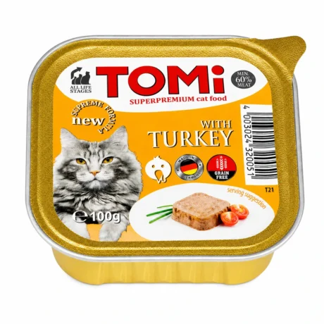 TOMI pašteta za odrasle mačke ćuretina 100 g