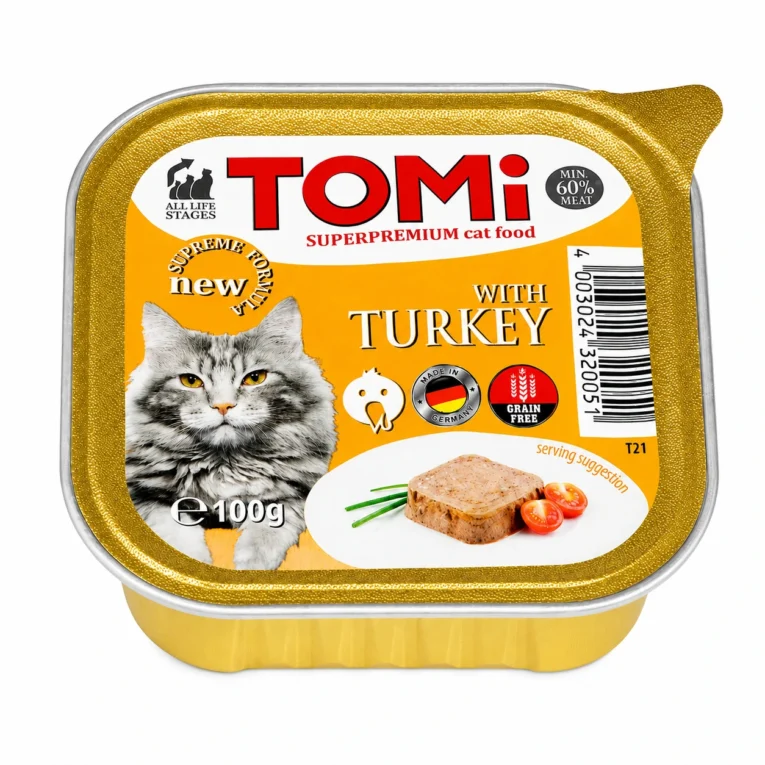 TOMI pašteta za odrasle mačke ćuretina 100 g