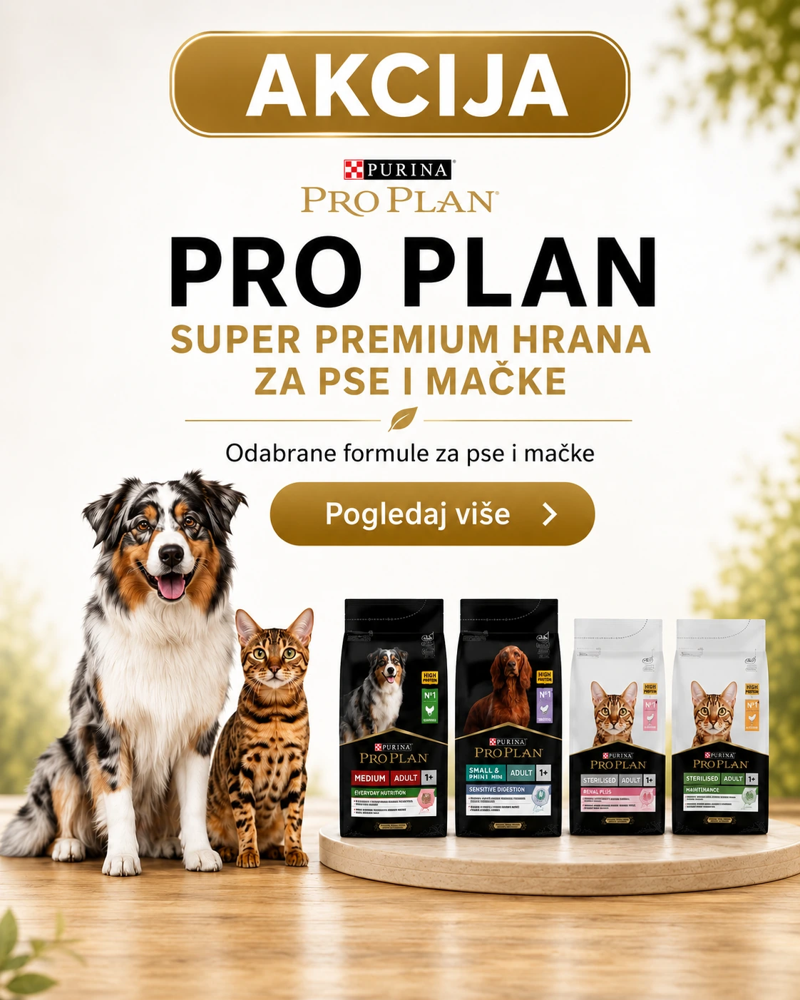 Purina Pro Plan super-premium hrana za pse i mačke – odabrane formule