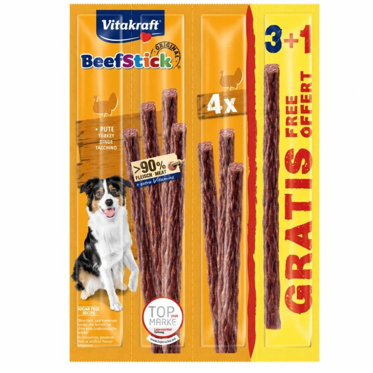 Vitakraft Beef Stick ćuretina 3+1 GRATIS 4x12 g – poslastica za pse
