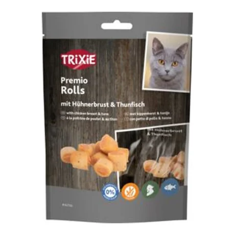 Trixie PREMIO Chicken Tuna Rolls – mekane rolnice sa piletinom i tunjevinom za mačke, 50 g