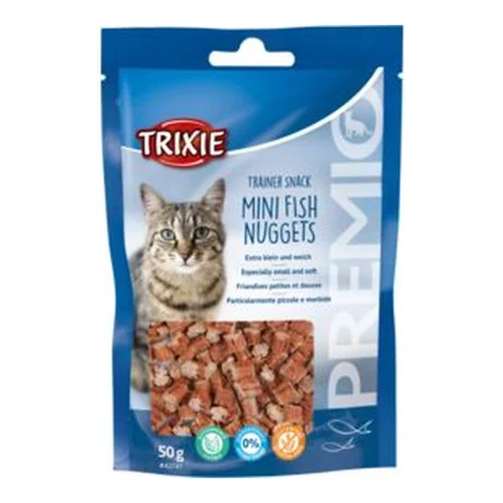 Trixie PREMIO Mini Nuggets – mini zalogaji sa tunjevinom, piletinom i mačjom metvicom, 50 g