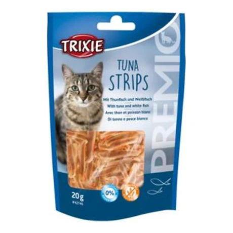 Trixie PREMIO Tuna Strips – trakice sa tunjevinom i belom ribom za mačke, 20 g