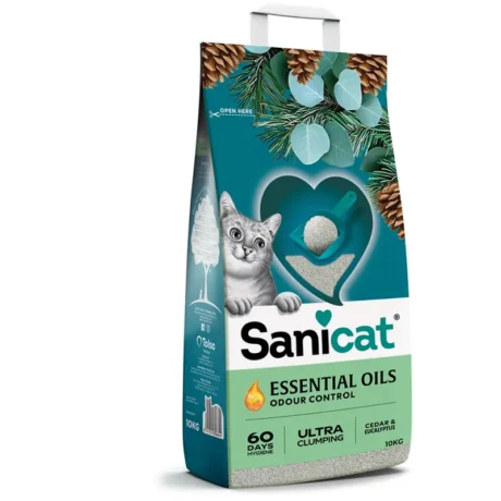 Sanicat Essential Oils Cedar & Eucalyptus grudvajući posip – 10 kg