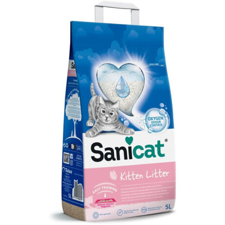 Sanicat Kitten negrudvajući posip za mačiće – 5 L