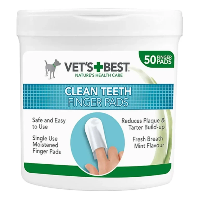 Vet's Best Clean Teeth Finger Pads – navlake za prst za čišćenje zuba pasa, 50 kom