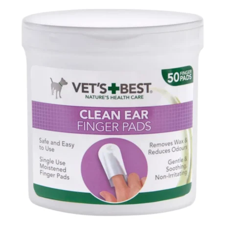 Vet's Best Clean Ear Finger Pads – navlake za prst za čišćenje ušiju pasa, 50 kom