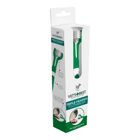 Vet's Best Triple Headed Toothbrush – trostrana četkica za zube pasa