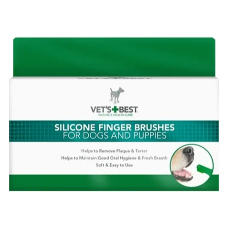 Vet's Best Dental Silicone Finger Brushes – silikonske četkice za zube, 5 kom