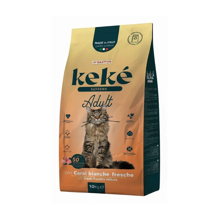 Keke Supreme Adult 10 kg – hrana za odrasle mačke sa belim mesom