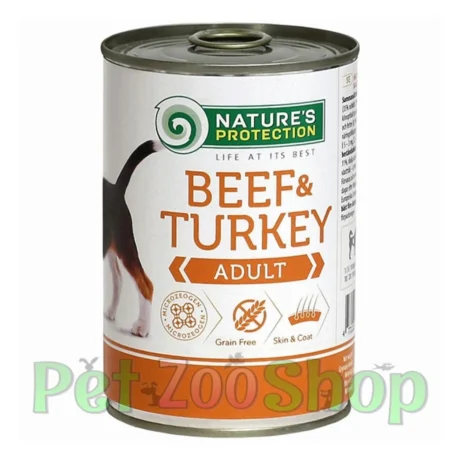 Nature’s Protection Adult govedina i ćuretina konzerva 400 g