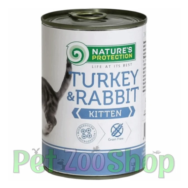 Nature’s Protection Kitten ćuretina i zečetina konzerva 400 g