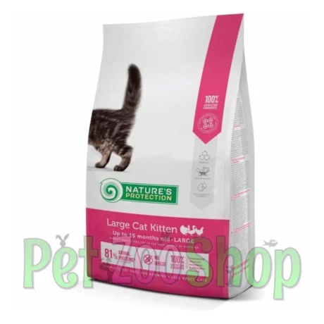 Nature’s Protection Large Cat Kitten živina 2 kg