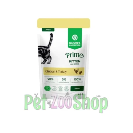 Nature’s Protection Prime Kitten piletina i ćuretina 12 x 85 g