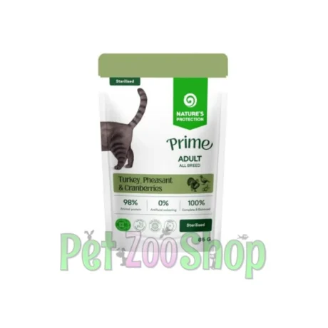 Nature’s Protection Prime Sterilised ćuretina fazan i brusnica 12 x 85 g