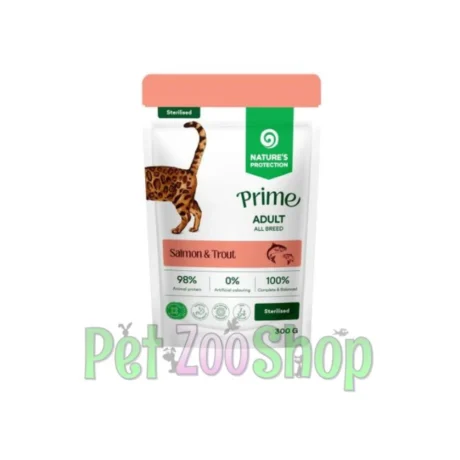 Nature’s Protection Prime Sterilised losos i pastrmka 12 x 85 g