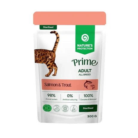 Natures Protection Prime Sterilised losos i pastrmka 300 g