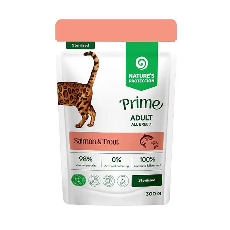 Natures Protection Prime Sterilised losos i pastrmka 300 g