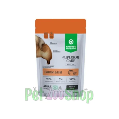 Nature’s Protection Red Coat losos i kril 85 g