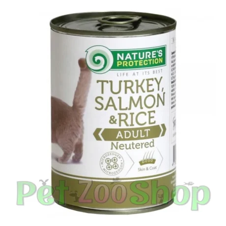 Nature’s Protection Sterilised ćuretina losos i pirinač konzerva 400 g