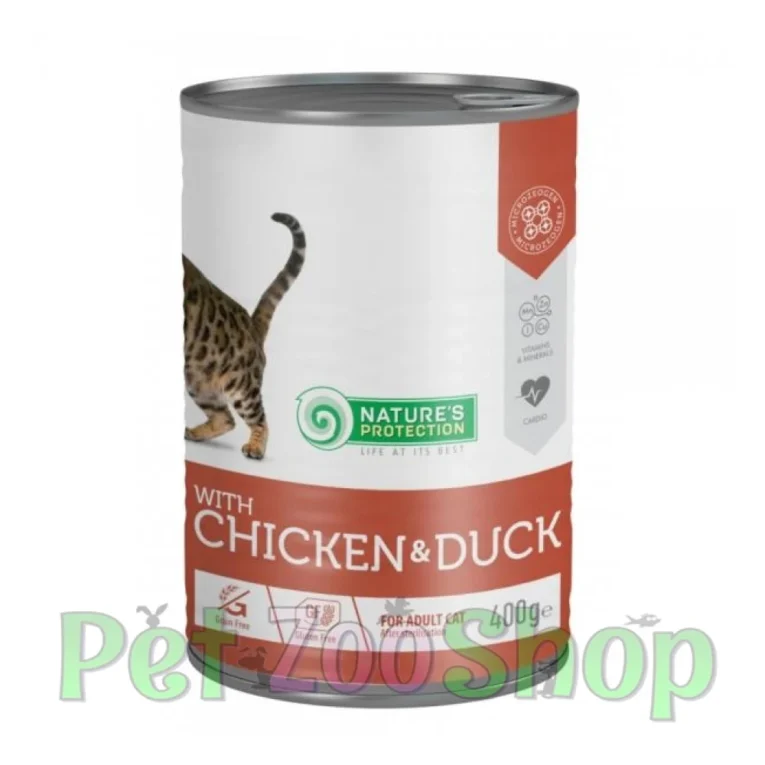 Nature’s Protection Sterilised piletina i pačetina konzerva 400 g