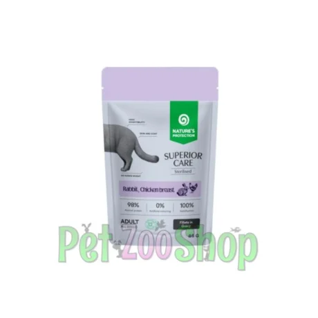 Nature’s Protection Superior Care Sterilised zečetina piletina i brusnica 12 x 85 g