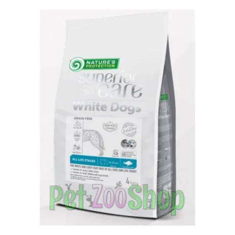 Nature’s Protection White Dog Adult All Breed bela riba