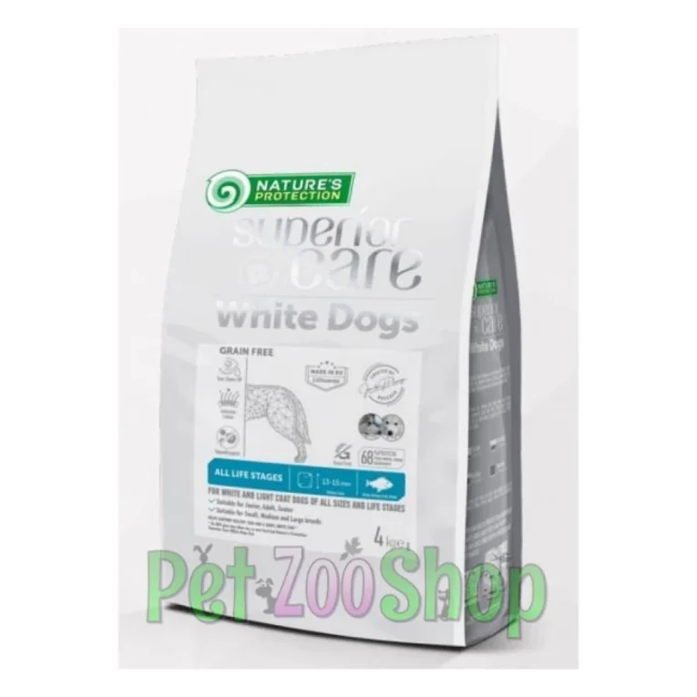 Nature’s Protection White Dog Adult All Breed bela riba
