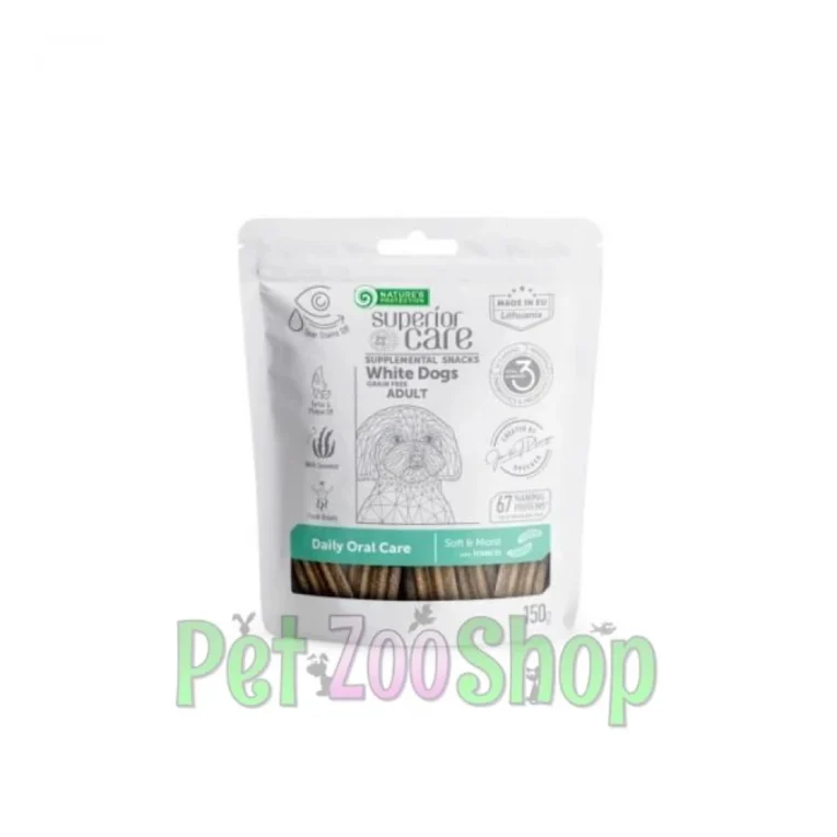 Nature’s Protection White Dog Daily Oral Care insekti 150 g
