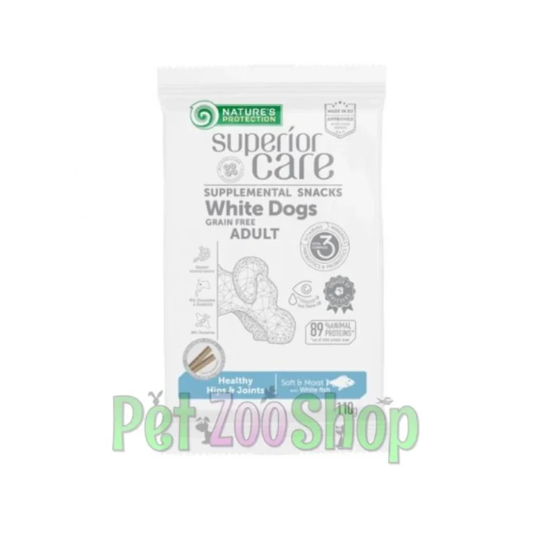 Nature’s Protection White Dog Healthy Hips & Joints bela riba 110 g