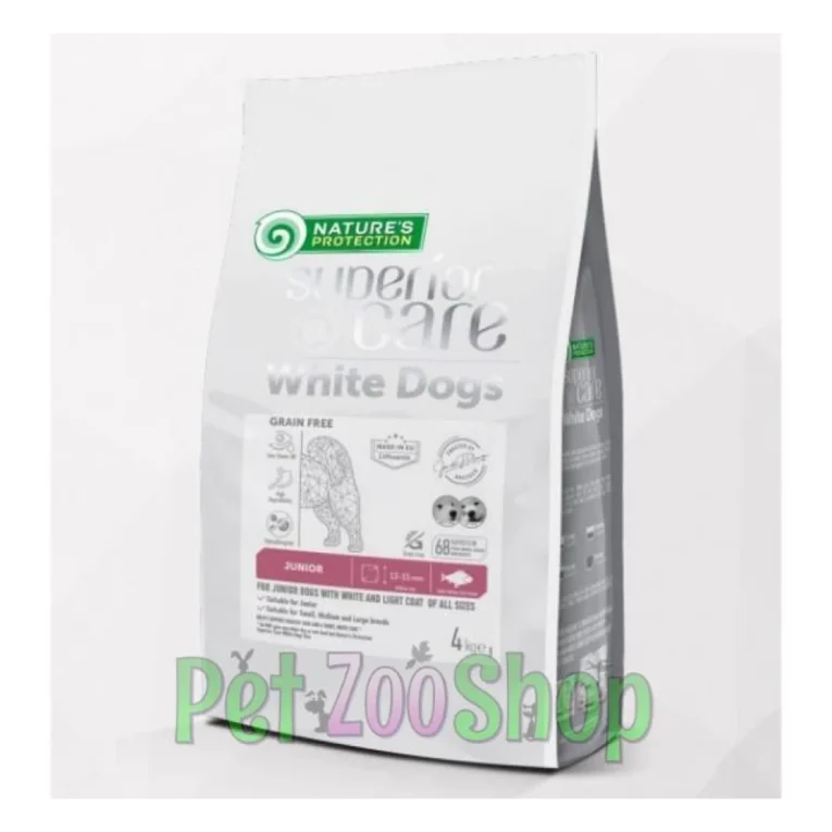Nature’s Protection White Dog Junior All Breed bela riba