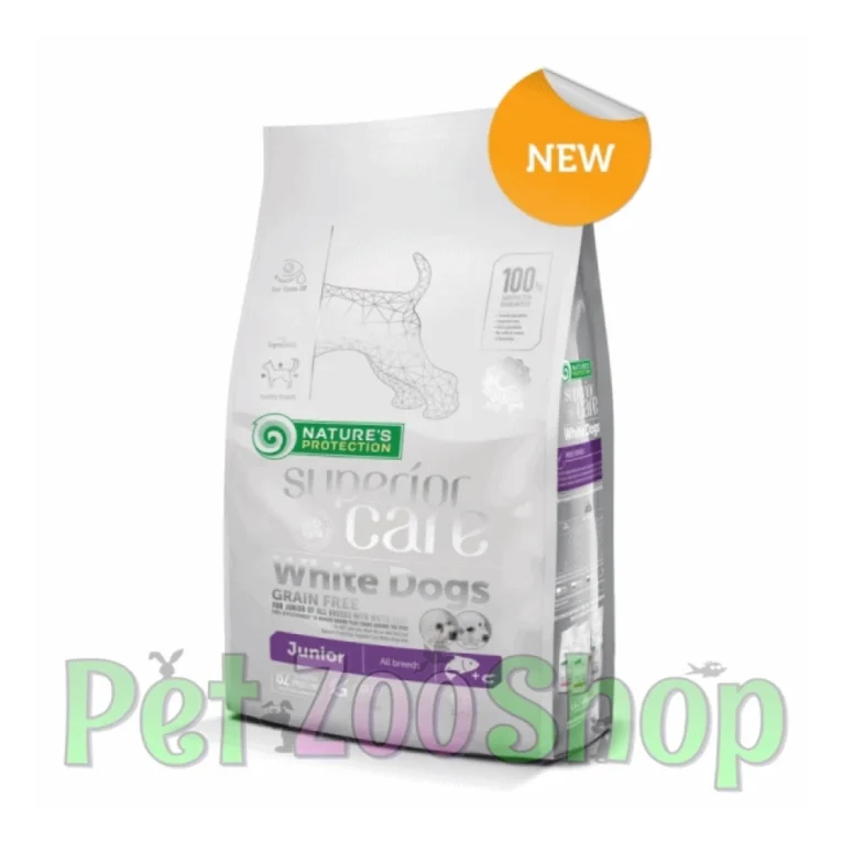 Nature’s Protection White Dog Junior losos i kril