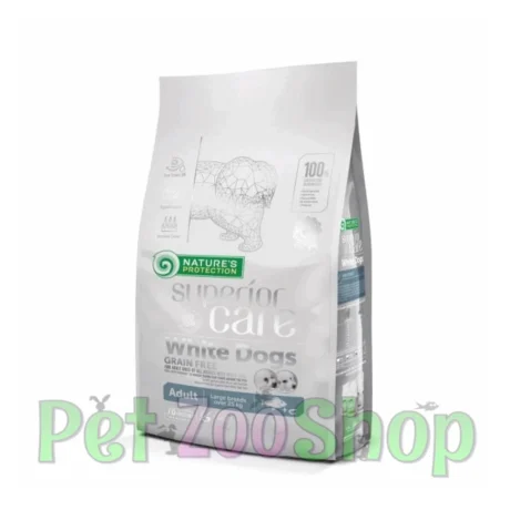 Nature’s Protection White Dog Large Adult bela riba