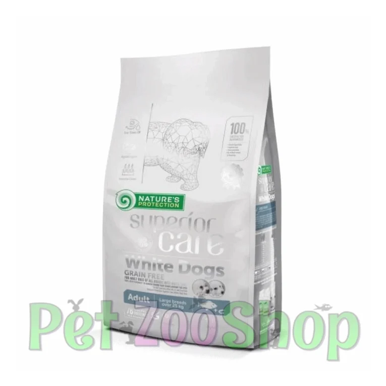 Nature’s Protection White Dog Large Adult bela riba