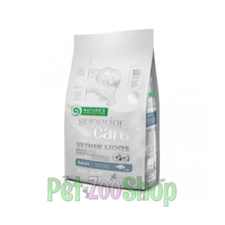 Nature’s Protection White Dog Small Adult bela riba