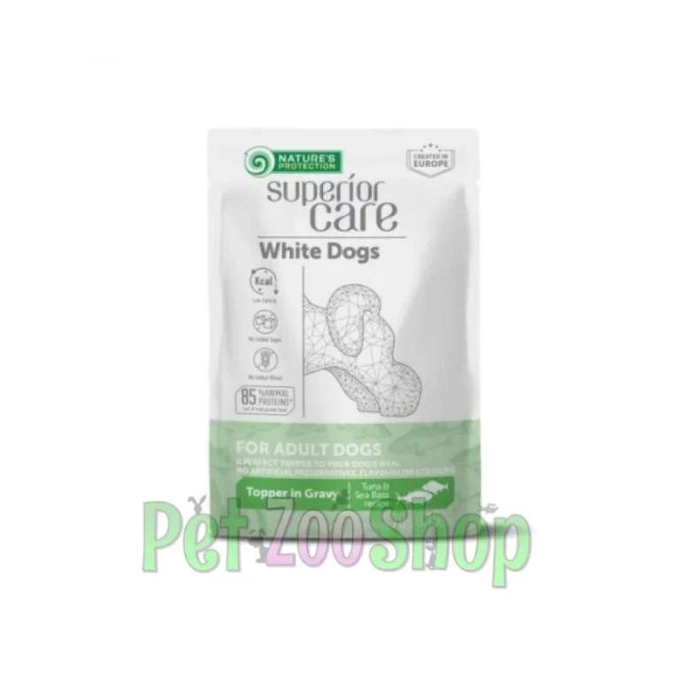 Nature’s Protection White Dog tuna i brancin preliv za pse 70 g